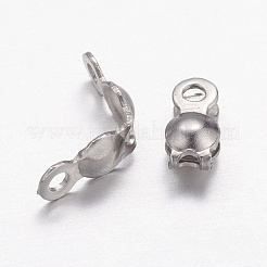 Tarnish Resistant 304 Stainless Steel Bead Tips&nbsp;X-STAS-E129-06P