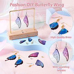 DIY Butterfly Wing Drop Earring Making Kit&nbsp;DIY-FW0001-20