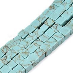 Natural Turquoise Beads Strands&nbsp;G-T139-6x6-26A