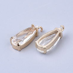 Transparent Glass Pendants&nbsp;GLAA-T007-22F