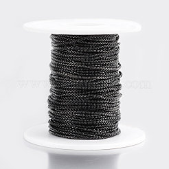 304 Stainless Steel Venetian Chains/Box Chains&nbsp;CHS-H016-02B-10M
