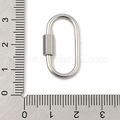 Non-Tarnish 304 Stainless Steel Screw Carabiner Lock Charms&nbsp;LS-STAS-H107-04D-P