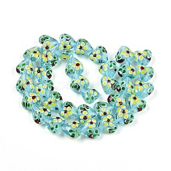Handmade Lampwork Beads Strands&nbsp;LAMP-N028-02E