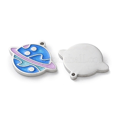 304 Stainless Steel Enamel Pendants&nbsp;STAS-M102-22P-04