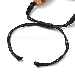 Adjustable Waxed Cotton Cord Braided Bead Bracelets&nbsp;BJEW-JB05605