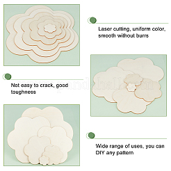 Wooden Blank Plates Set&nbsp;DIY-WH0016-66