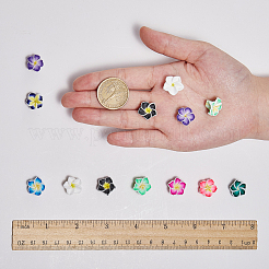 Handmade Polymer Clay 3D Flower Plumeria Beads&nbsp;CLAY-SC0001-02