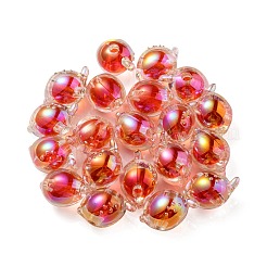 UV Plating Rainbow Iridescent Acrylic Beads&nbsp;OACR-F004-07G