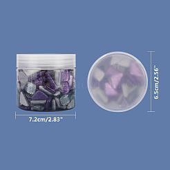 Glitter Glass Cabochons&nbsp;GLAA-FH0001-02C