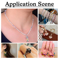 2Bags 200Pcs Transparent Glass Beads&nbsp;GLAA-TA0003-44E