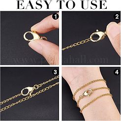 8Pcs 4 Styles Eco-Friendly Brass Lobster Claw Clasps&nbsp;KK-FH0004-33