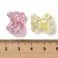 UV Plating Transparent Rainbow Iridescent Acrylic Beads&nbsp;TACR-R001-08A