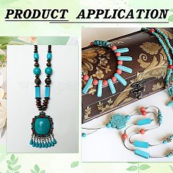120Pcs Synthetic Turquoise Beads Strands&nbsp;G-AR0006-17B