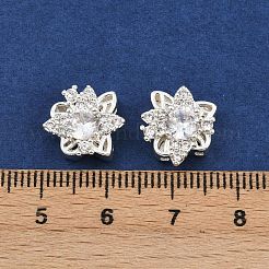 Brass Pave Cubic Zirconia Multi-strand Links&nbsp;ZIRC-F145-02S-02