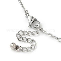 304 Stainless Steel Twisted Bar Link Chains Bracelets for Women&nbsp;BJEW-JB11838