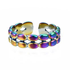 Hollow Cuff Rings&nbsp;RJEW-N038-031
