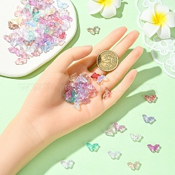 100Pcs Transparent Spray Painted Glass Beads&nbsp;GLAA-YW0005-09