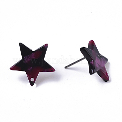 Cellulose Acetate(Resin) Stud Earring Findings&nbsp;KY-R022-022