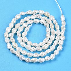 Natural Cultured Freshwater Pearl Beads Strands&nbsp;PEAR-N014-03H