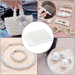 4 Styles ABS Plastic Imitation Pearl Beads&nbsp;KY-YW0001-72B