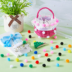 400pcs 10 Colors DIY Doll Craft Pom Pom Yarn Pom Pom Balls&nbsp;AJEW-SC0003-26