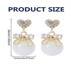 1 Pair Alloy Rhinestione Stud Earrings&nbsp;EJEW-LP0004-94