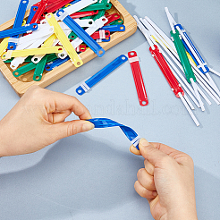 150Pcs Plastic 2 Hole Document Paper Fasteners&nbsp;DIY-FH0010-71