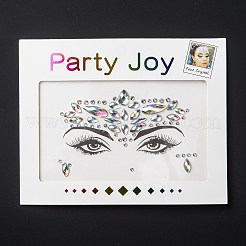 Acrylic Face Gems Stickers&nbsp;LS-MRMJ-F014-04