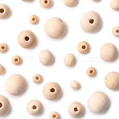 241Pcs 5 Styles Natural Unfinished Wood Beads&nbsp;WOOD-FS0002-36