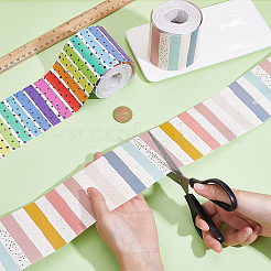 2 Rolls 2 Styles Coated Paper Decorative Stickers&nbsp;DIY-AR0005-16