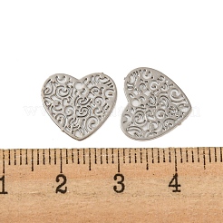Brass Etched Metal Embellishments Charms&nbsp;KKC-D001-27P