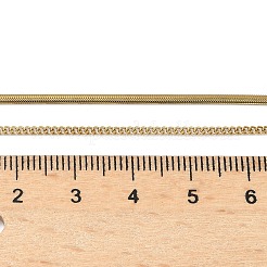 304 Stainless Steel Flat Snake Chain Twisted Chain Double Layer Necklaces&nbsp;NJEW-S453-01G-A