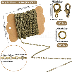 DIY Iron Chains Necklaces Making Kits&nbsp;DIY-SC0029-14D