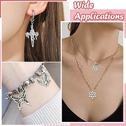 100Pcs 10 Styles Tibetan Style Alloy Pendants&nbsp;TIBE-CJ0001-35