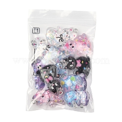 10Pcs 5 Styles Transparent Resin Pendants&nbsp;RESI-FS0001-92