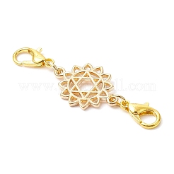 6Pcs 6 Styles Chakra Alloy Connector Charms&nbsp;PALLOY-JF03851