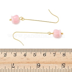 Electroplated 304 Stainless Steel Dangle Earrings&nbsp;EJEW-Z129-16G-01