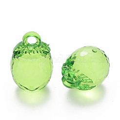 Autumn Theme Transparent Acrylic Pendants&nbsp;TACR-T024-04B-925