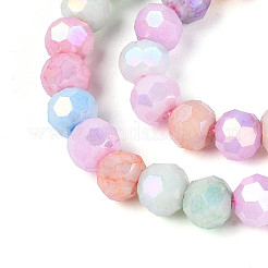 Anti-Tarnish Electroplate Glass Beads Strands&nbsp;X-EGLA-T021-4mm-15-11