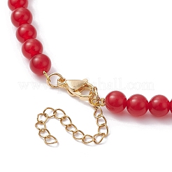 Heart Brass Cubic Zirconia Pendant Necklace&nbsp;NJEW-JN04599-01