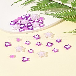 200Pcs 5 Styles Transparent Acrylic Beads&nbsp;TACR-FS0001-54D