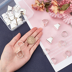 Square Brass Finger Rings&nbsp;RJEW-PH0001-03
