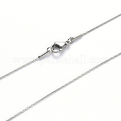 Non-Tarnish 304 Stainless Steel Boston Link Chain Necklace&nbsp;NJEW-S420-005C-P