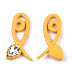 Spray Painted Alloy Pendants&nbsp;PALLOY-S132-227-RS