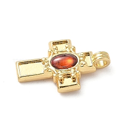 Brass Resin Pendants&nbsp;KK-A273-05G