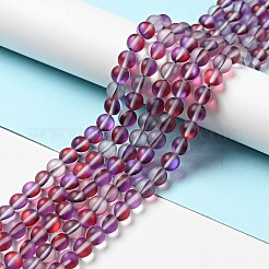 Electroplated Synthetic Moonstone Beads Strands&nbsp;G-F142-A03-M