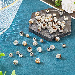 90Pcs 6 Styles Alloy Rhinestone Clay Pave Beads&nbsp;ALRI-TA0001-29
