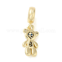 Rack Plating Brass with Cubic Zirconia Pendants&nbsp;KK-Q784-11G
