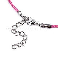 Waxed Cotton Cord Necklace Making&nbsp;MAK-S034-010