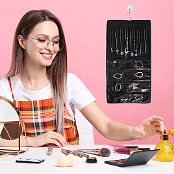 Rectangle Non-woven Fabric Hanging Jewelry Rolls&nbsp;AJEW-WH0009-57
